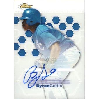 2003 Finest Refractors #110 Byron Gettis AU