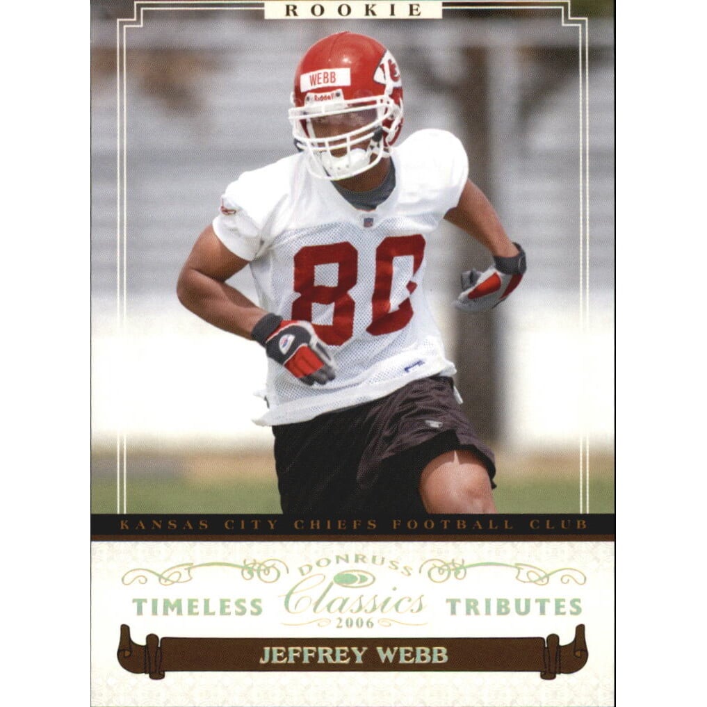 2006 Donruss Classics Timeless Tributes Gold #177 Jeff Webb. rookie card picture