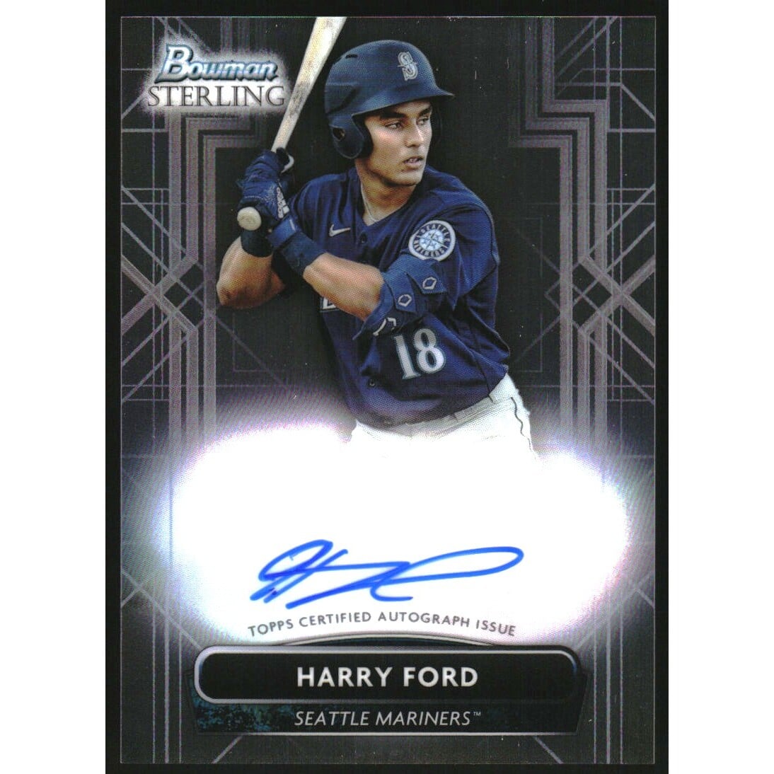 2022 Bowman Sterling Prospect Autographs #PAHF Harry Ford. rookie card picture
