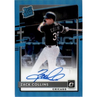 2020 Donruss Optic Rated Rookies Signatures Carolina Blue #9 Zack Collins