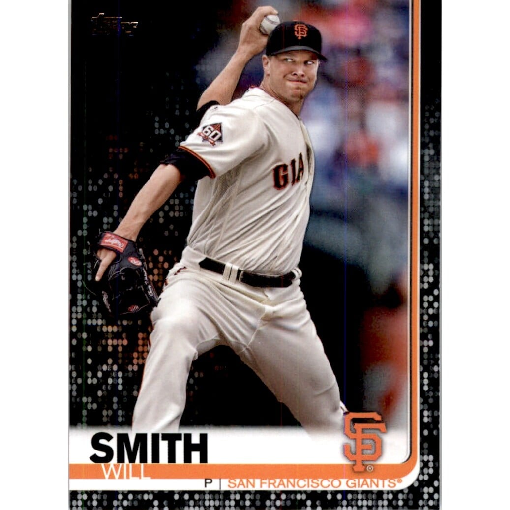 2019 Topps Black #203A Will Smith UER/Tony Watson pictured. rookie card picture