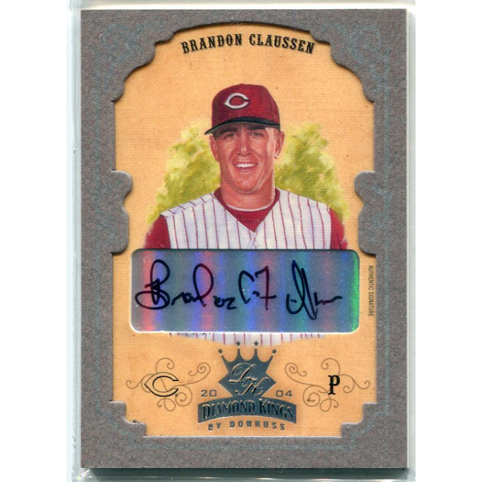 2004 Diamond Kings DK Signatures Framed Silver #56 Brandon Claussen/25 2004 Diamond Kings DK Signatures Framed Silver #56 Brandon Claussen/25