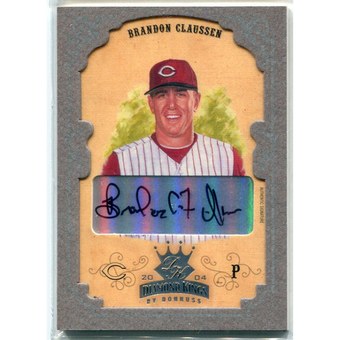 2004 Diamond Kings DK Signatures Framed Silver #56 Brandon Claussen/25