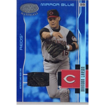 2003 Leaf Certified Materials Mirror Blue Materials #45 Brandon Larson Spikes/40