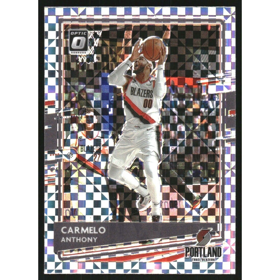 2020-21 Donruss Optic Checkerboard #25 Carmelo Anthony. rookie card picture