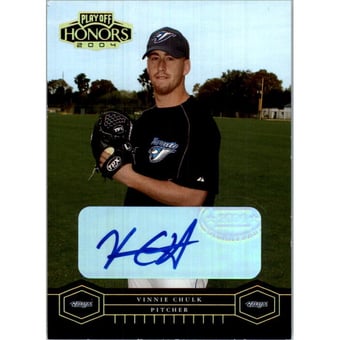 2004 Playoff Honors Signature Gold #200 Vinnie Chulk/10