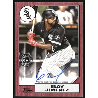 2022 Topps '87 Topps Autographs Red #87BAEJ Eloy Jimenez S2
