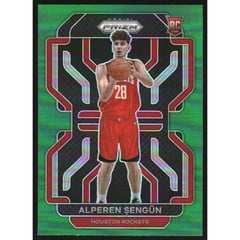 2021-22 Panini Prizm Prizms Green #318 Alperen Sengun