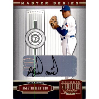 2005 Donruss Signature Autograph Gold MS #139 Agustin Montero/50