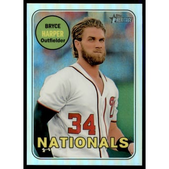 2018 Topps Heritage Chrome Refractors #THC22 Bryce Harper