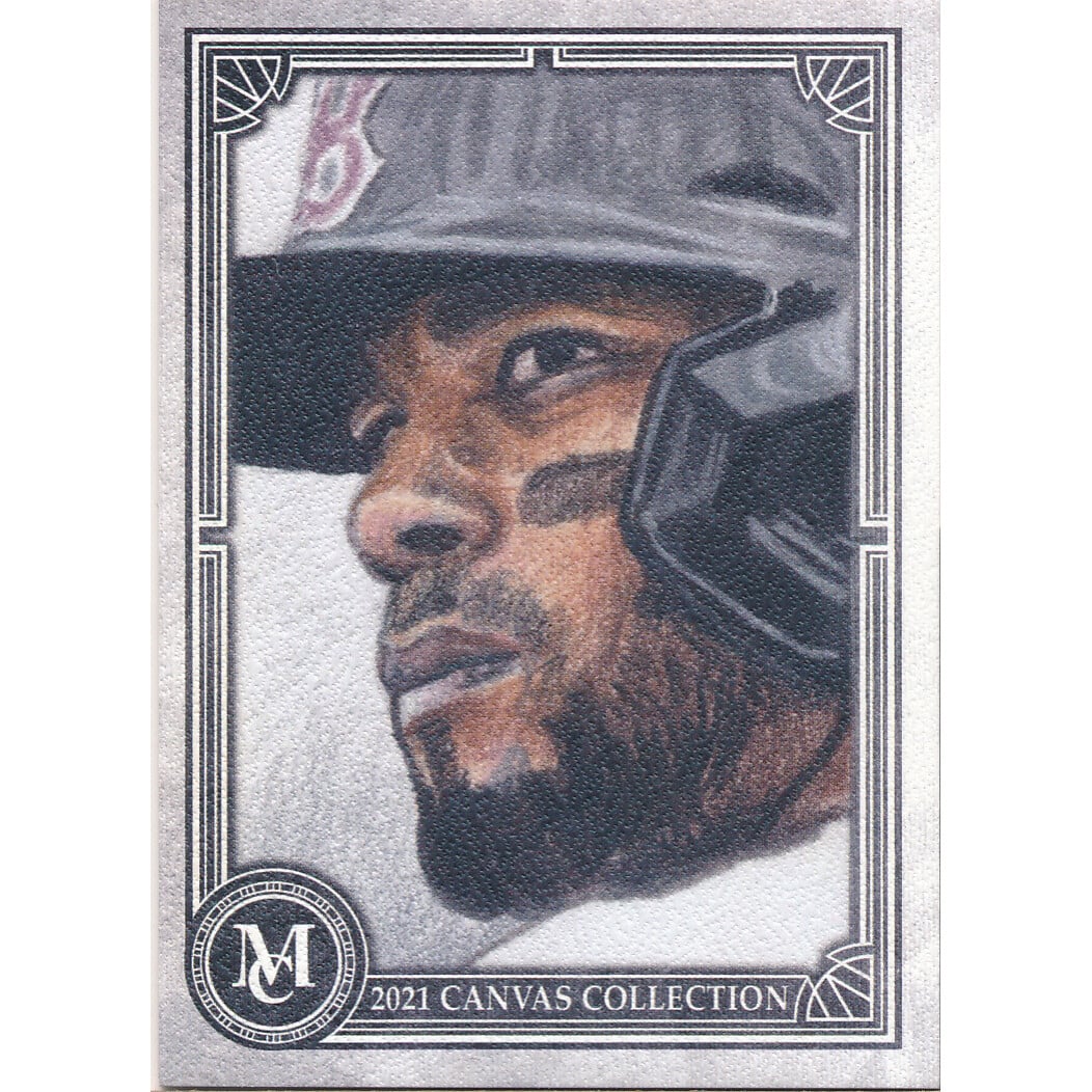 2021 Topps Museum Collection Canvas Collection Reprints #CCR49 Xander Bogaerts. rookie card picture