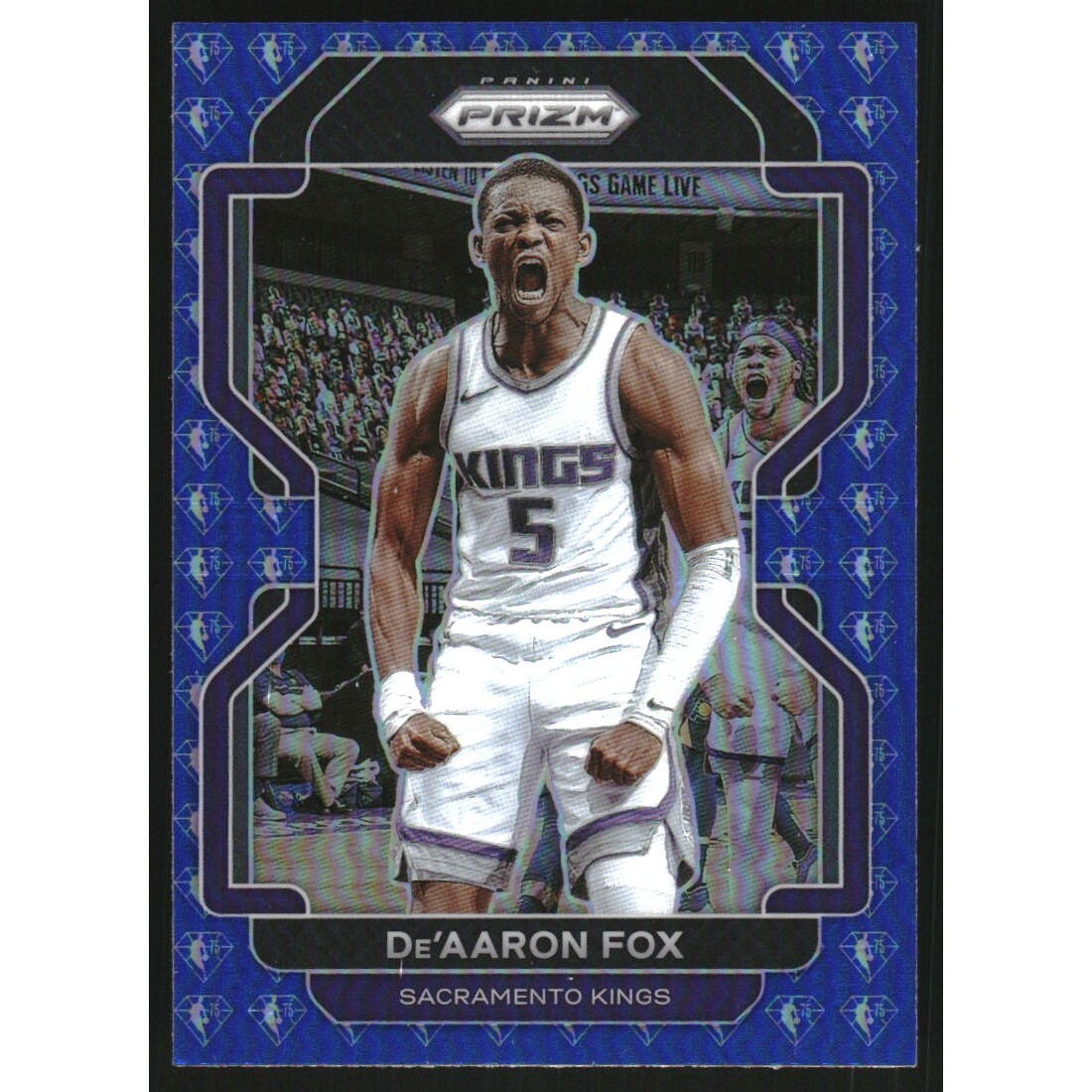 2021-22 Panini Prizm Prizms NBA 75th Anniversary #148 De’Aaron Fox