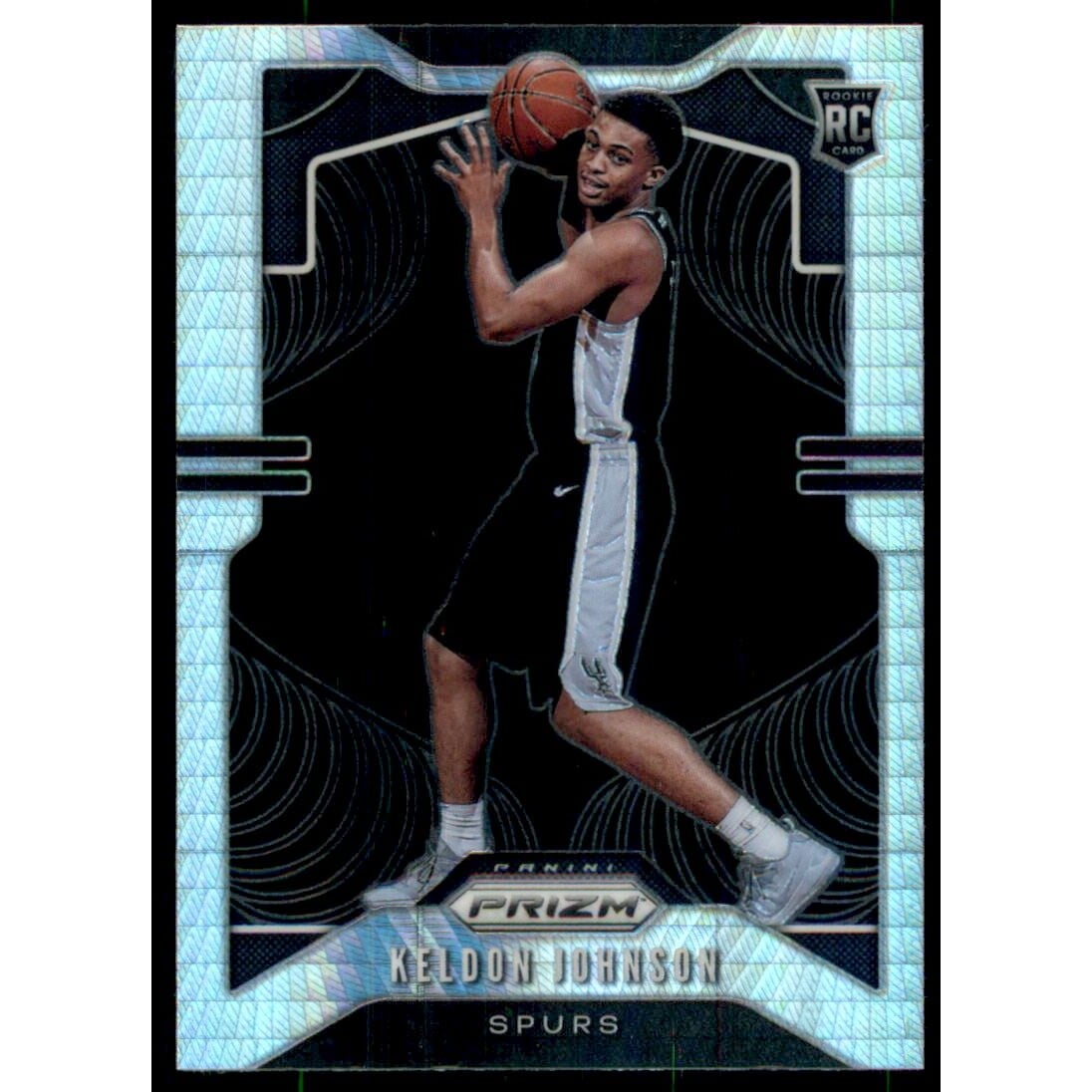 2019-20 Panini Prizm Prizms Hyper #273 Keldon Johnson. rookie card picture