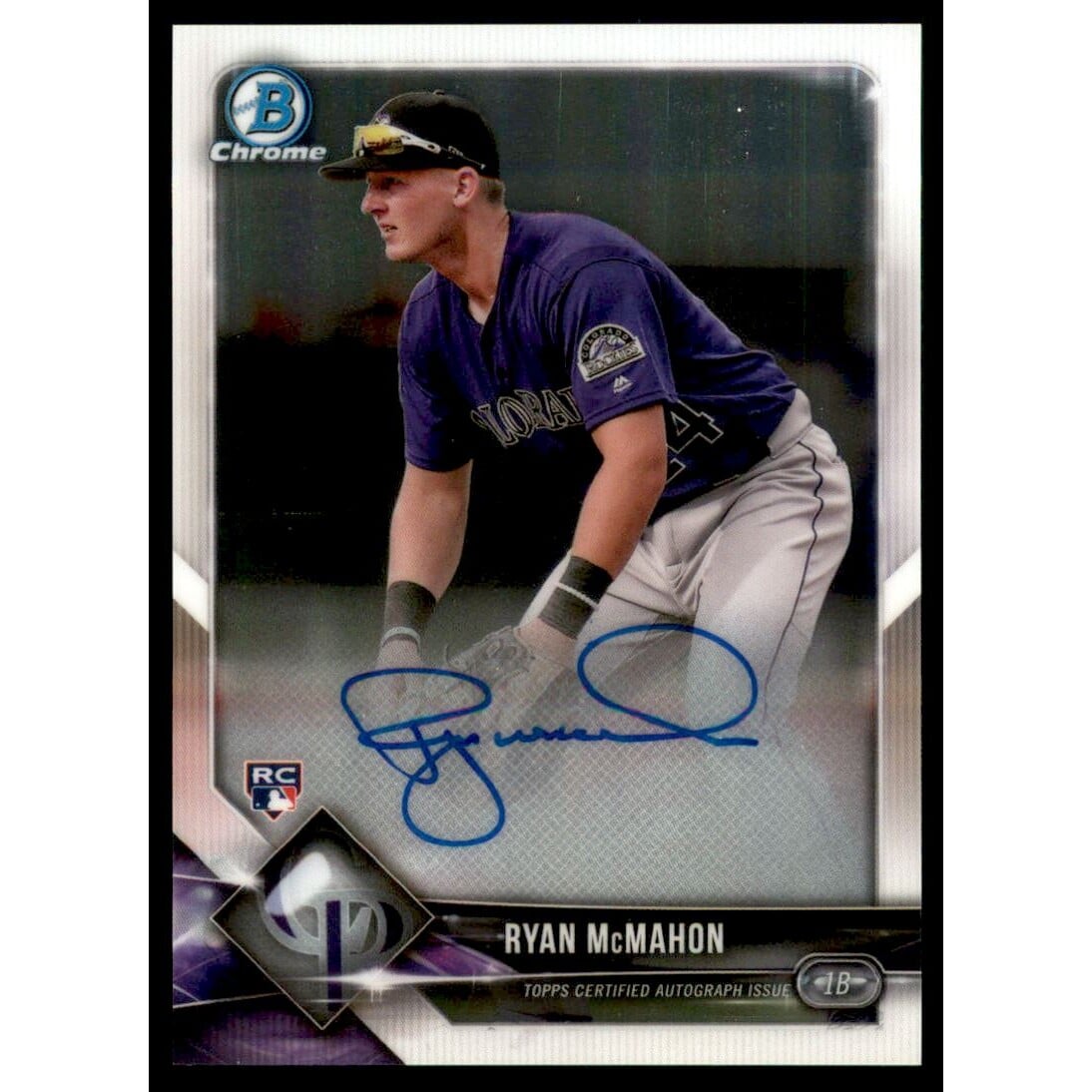 2018 Bowman Chrome Rookie Autographs #CRARM Ryan McMahon. rookie card picture