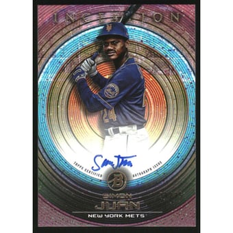 2022 Bowman Inception Autographs Fuchsia #PASJ Simon Juan