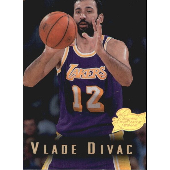 1995-96 Topps Gallery Player's Private Issue #140 Vlade Divac. rookie card picture