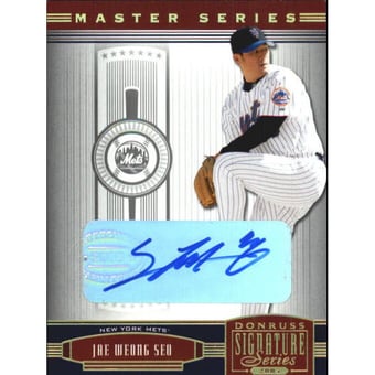 2005 Donruss Signature Autograph Gold MS #76 Jae Weong Seo/50