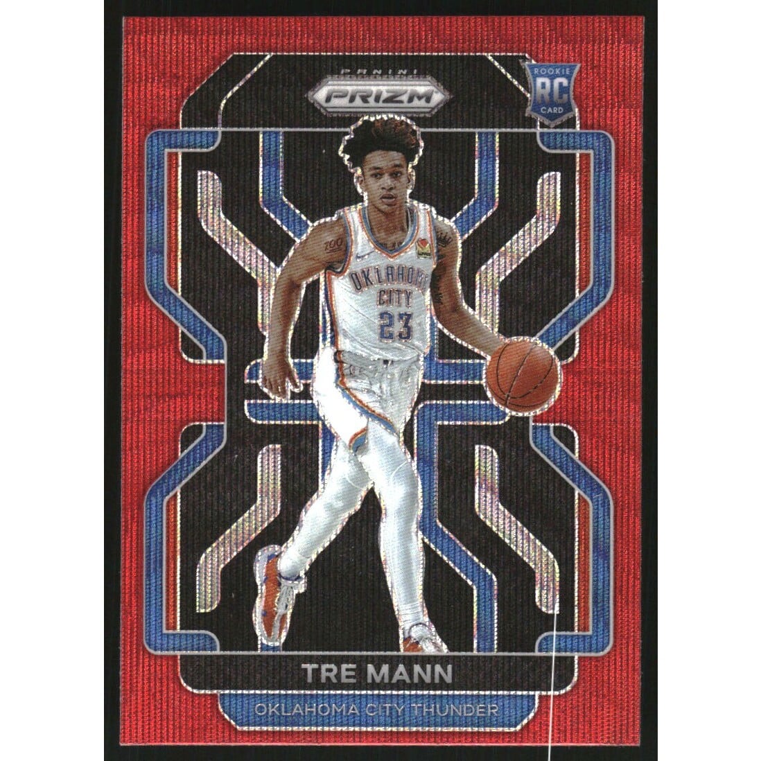 2021-22 Panini Prizm Prizms Ruby Wave #274 Tre Mann. rookie card picture