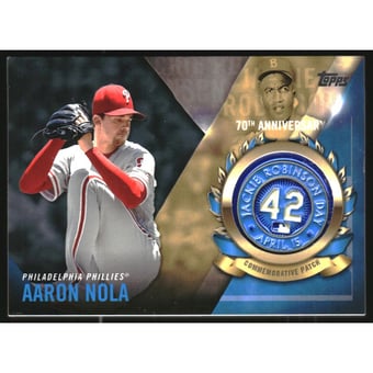 2017 Topps Jackie Robinson Logo Patch #JRPCAN Aaron Nola