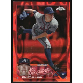2023 Topps Chrome Update Red Orange Lava Lamp Refractors #USC158 Kolby Allard