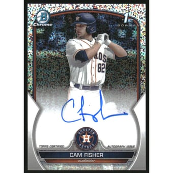 2023 Bowman Chrome Draft Autographs Sparkle Refractors #CDACFI Cam Fisher