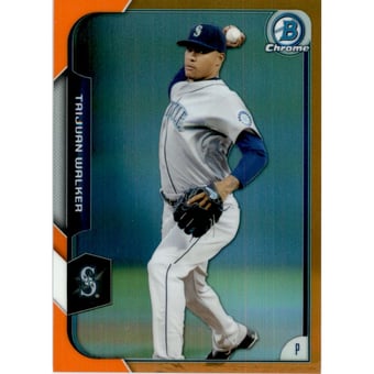 2015 Bowman Chrome Orange Refractors #56 Taijuan Walker