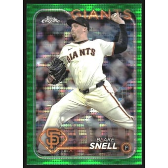 2024 Topps Chrome Green Sonar Refractors #218 Blake Snell