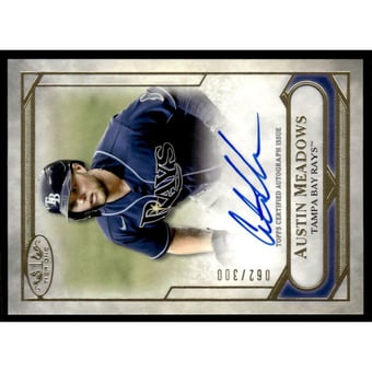 2021 Topps Tier One Tier One Talent Autographs #T1TAAME Austin Meadows/300