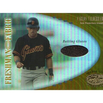 2001 Leaf Certified Materials Mirror Gold #149 Carlos Valderrama FF