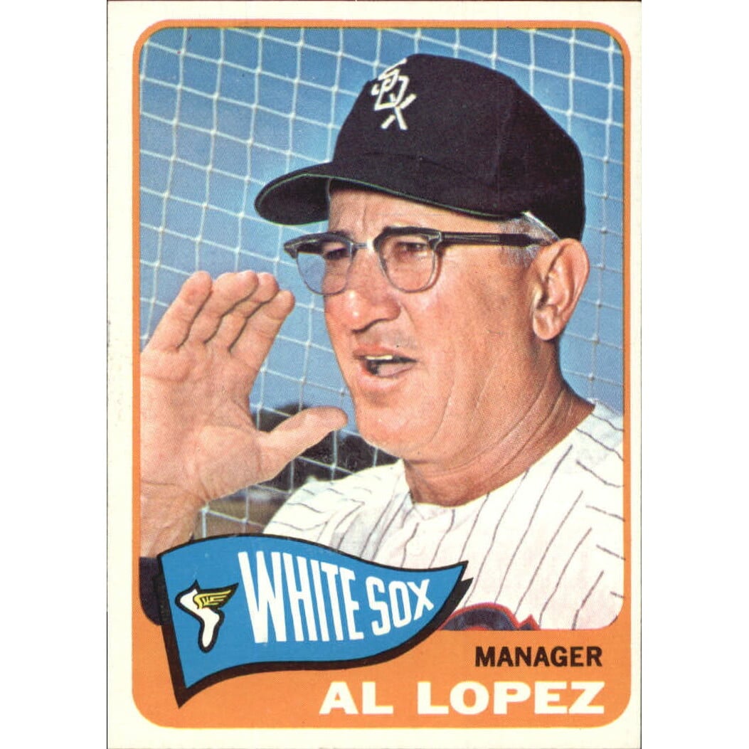 1965 Topps #414 Al Lopez MG. rookie card picture