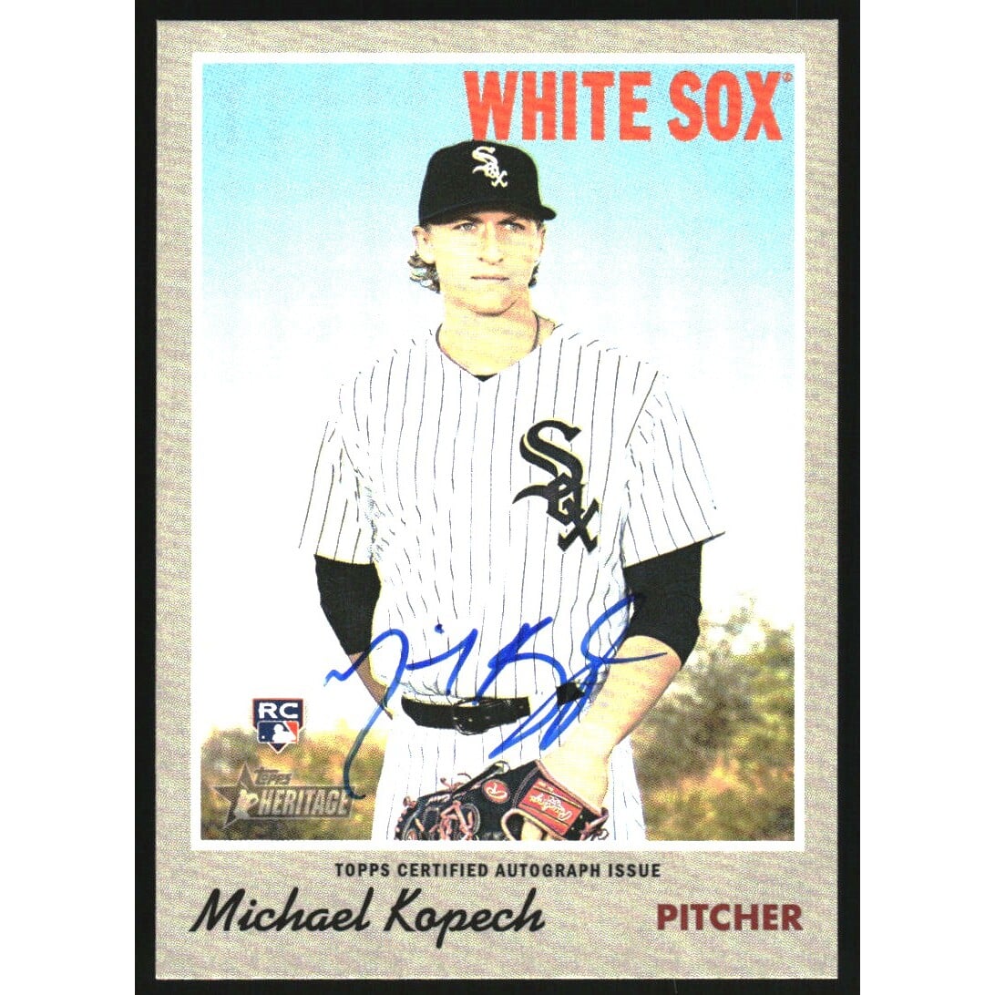 2019 Topps Heritage Real One Autographs #ROAMKO Michael Kopech. rookie card picture