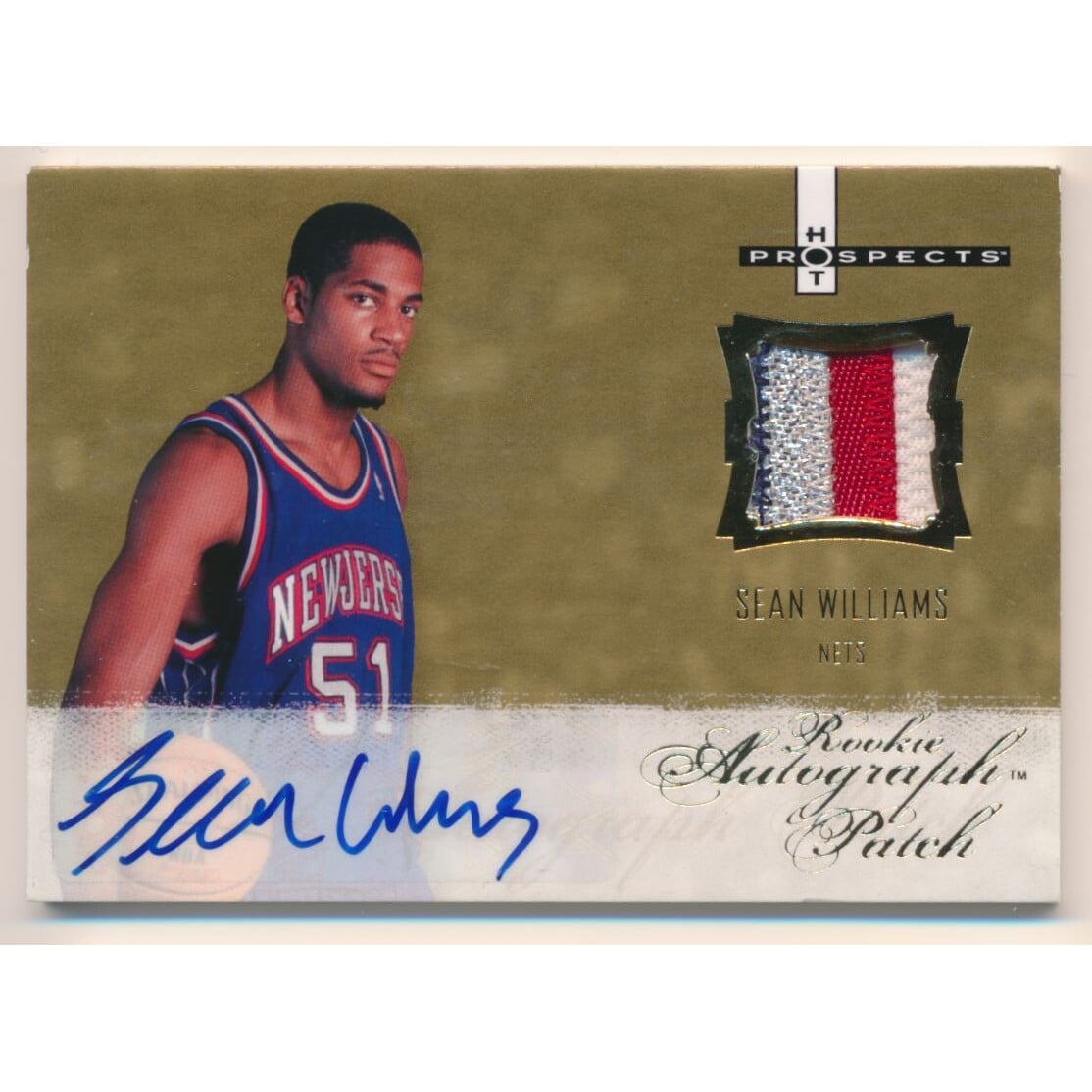 2007-08 Fleer Hot Prospects #126 Sean Williams JSY AU RC. rookie card picture