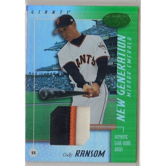 2002 Leaf Certified Mirror Emerald #160 Cody Ransom NG Jsy