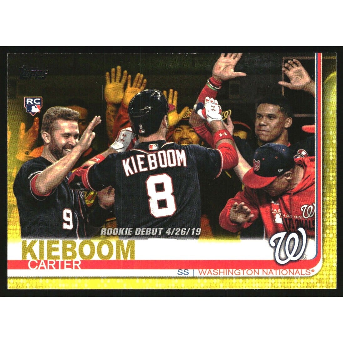 2019 Topps Update Walgreens Yellow #US208 Carter Kieboom RD. rookie card picture