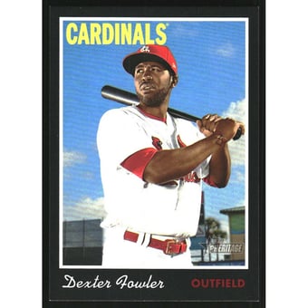 2019 Topps Heritage Black Border #76 Dexter Fowler
