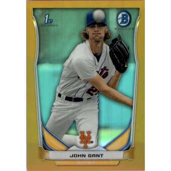 2014 Bowman Chrome Prospects Gold Refractors #BCP72 Matthew Bowman