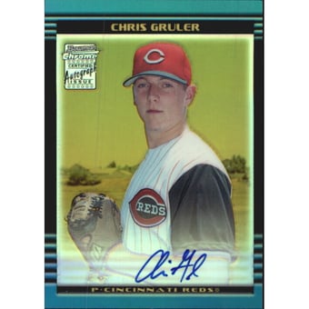 2002 Bowman Chrome Draft Gold Refractors #167 Chris Gruler AU