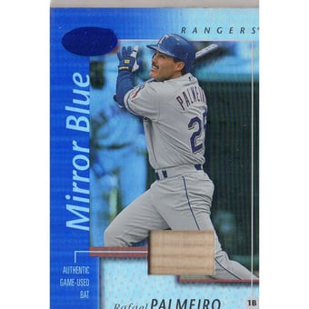 2002 Leaf Certified Mirror Blue #122 Rafael Palmeiro Bat