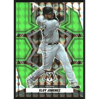 2022 Panini Mosaic Mosaic Green Fluorescent #173 Eloy Jimenez