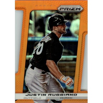 2013 Panini Prizm Prizms Orange Die-Cut #143 Justin Ruggiano