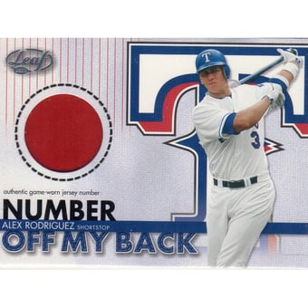 2003 Leaf Number Off My Back #15 Alex Rodriguez