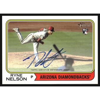 2023 Topps Heritage Real One Autographs #ROARN Ryne Nelson HN