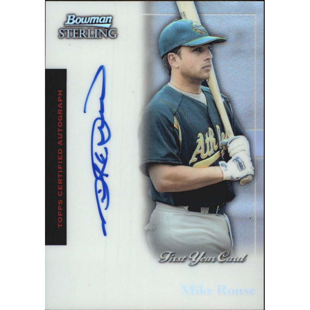 2004 Bowman Sterling Refractors #MR Mike Rouse FY AU. rookie card picture