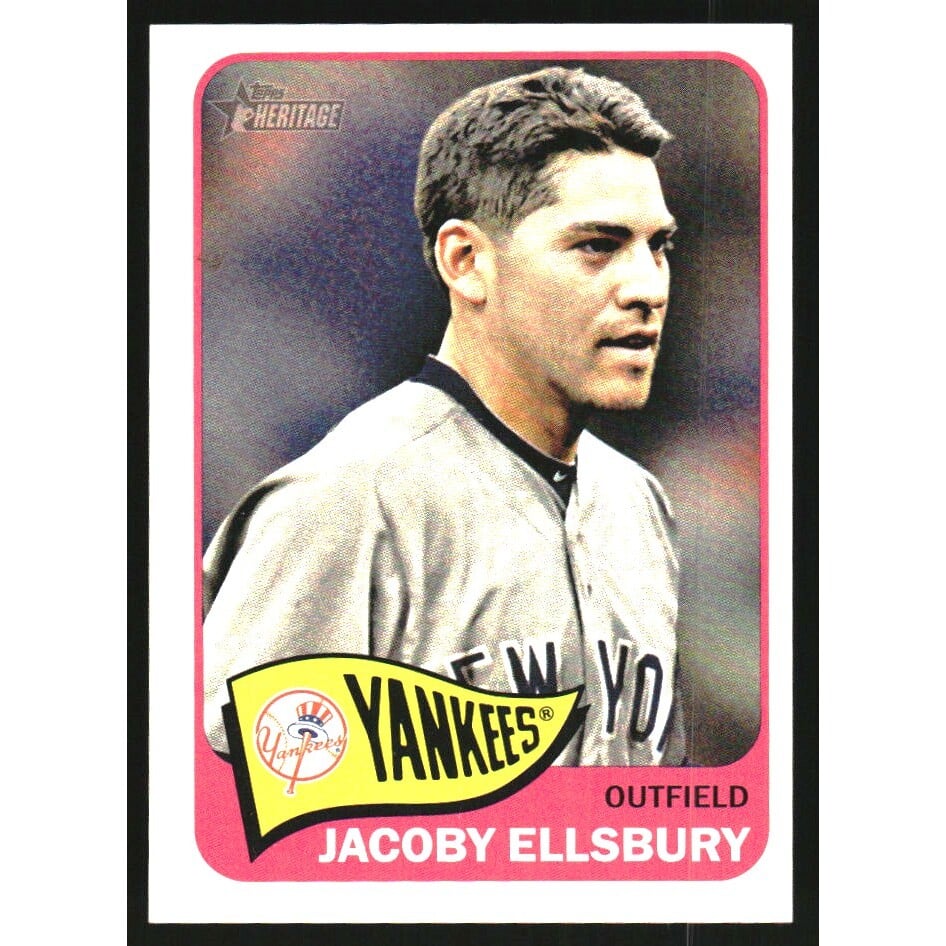2014 Topps Heritage Mini #454 Jacoby Ellsbury. rookie card picture