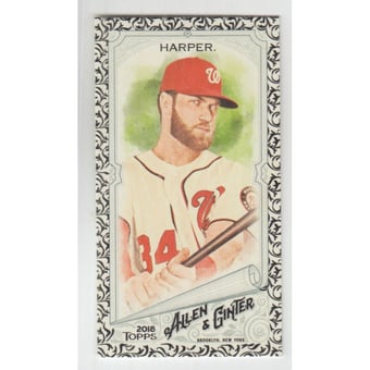 2018 Topps Allen and Ginter Mini Black Border #250 Bryce Harper