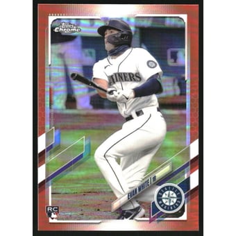 2021 Topps Chrome Orange Refractors #61 Evan White