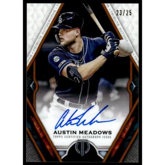 2021 Topps Tribute Autographs Orange #TAAM Austin Meadows