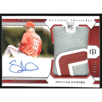 2021 Panini National Treasures #170 Spencer Howard JSY AU/99 RC