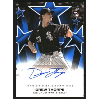 2025 Topps Baseball Stars Autographs Blue #BSADT Drew Thorpe