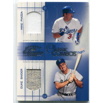 2003 Donruss Classics Classic Combos #10 Duke Snider Jsy/Mike Piazza Jsy/25